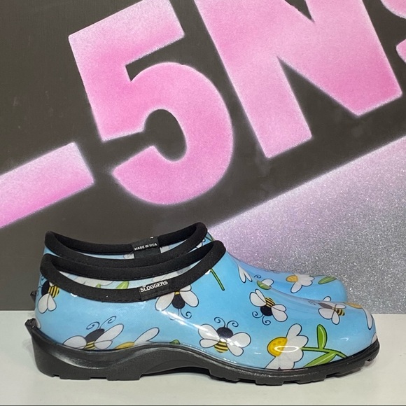 Sloggers Blue Bee Waterproof Clogs Made in USA - Picture 1 of 8